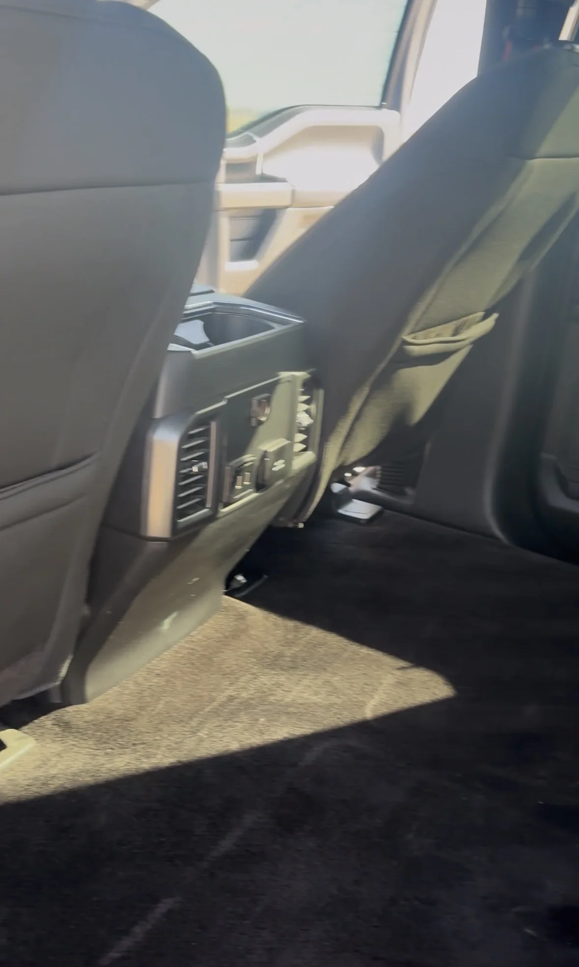 Ford F-150 rear cabin and carpet after a full detail
