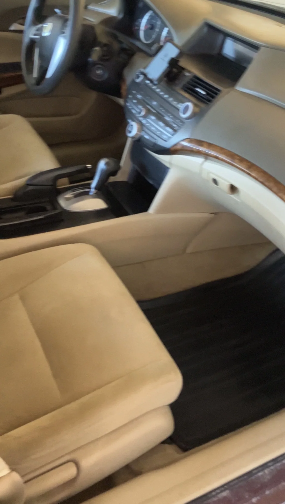 Honda Accord front passenger seat after an interior refresh