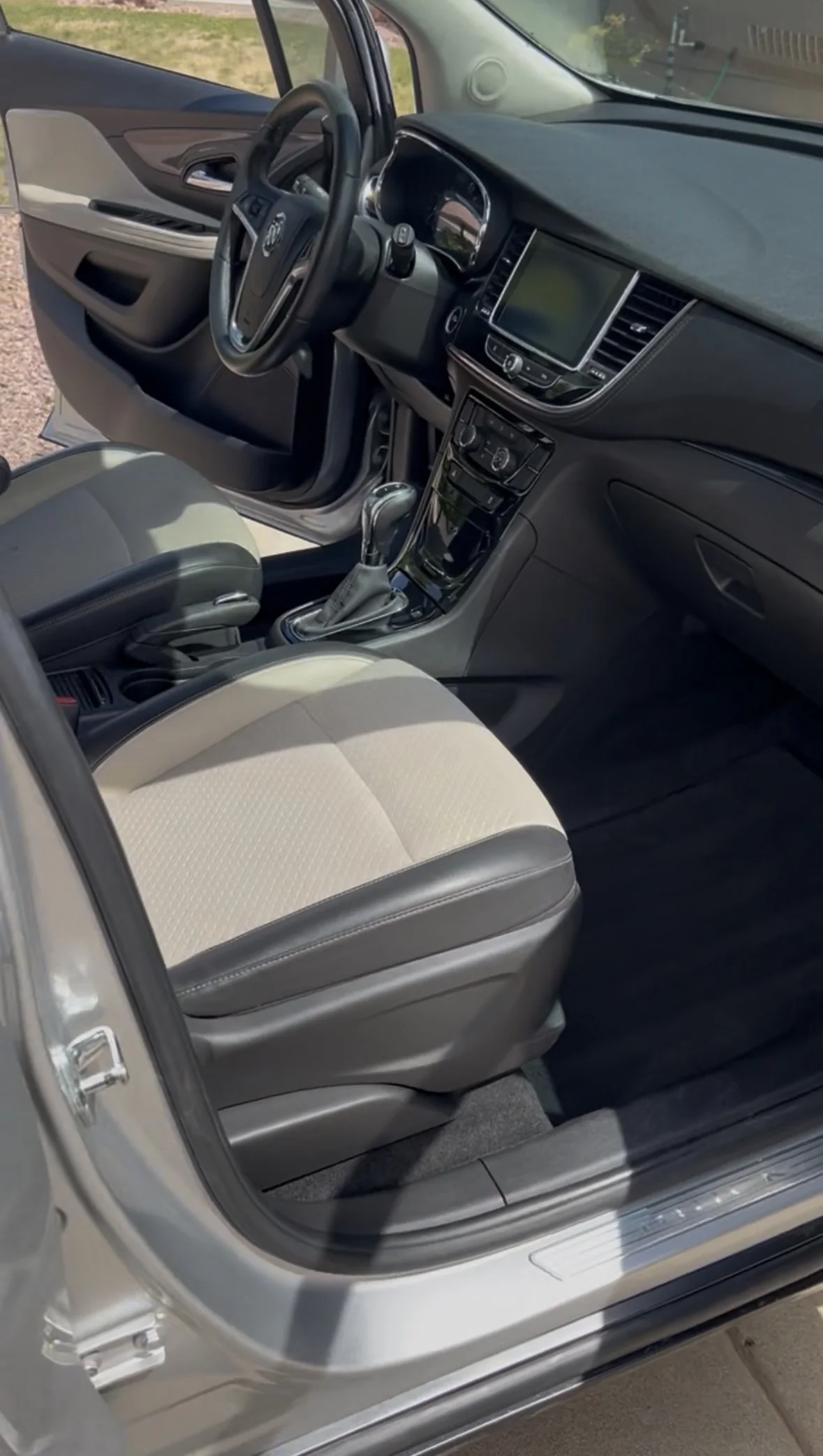 Buick Encore front passenger seat after a full detail