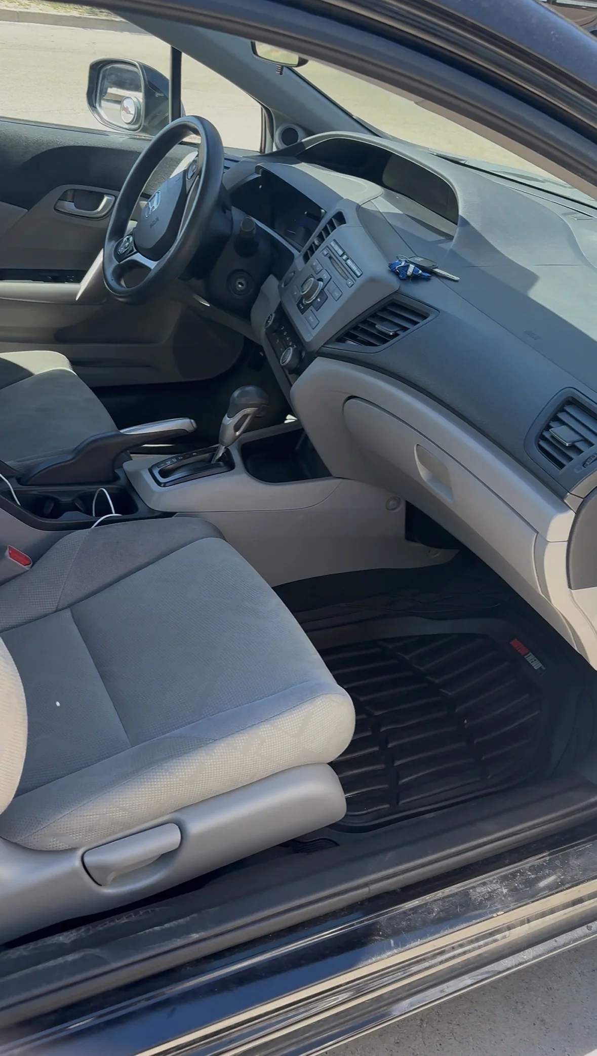 Honda front passenger seat after an interior refresh