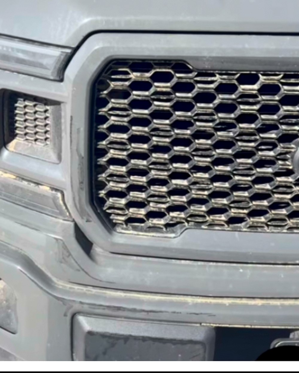 Ford F-150 — Front grille decon, before